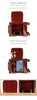 Leather Trolley Suitcase Large Capacity 20 Inch Rolling Luggage