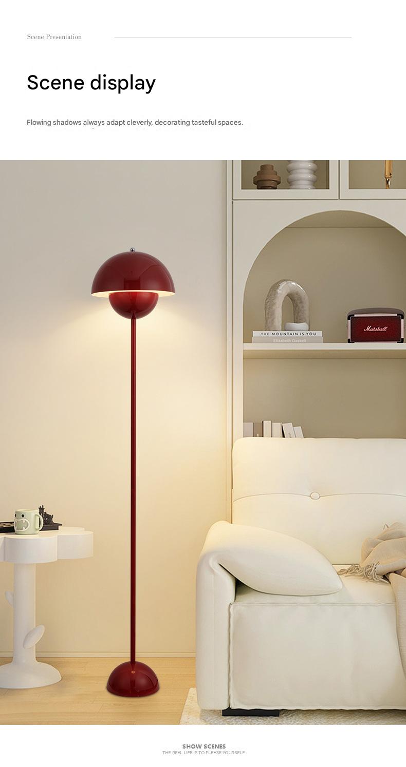 Contemporary scandinavian mushroom floor lamp