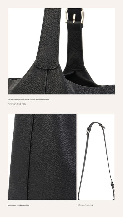 Women’s Top-Grain Leather French Hobo Shoulder Bag