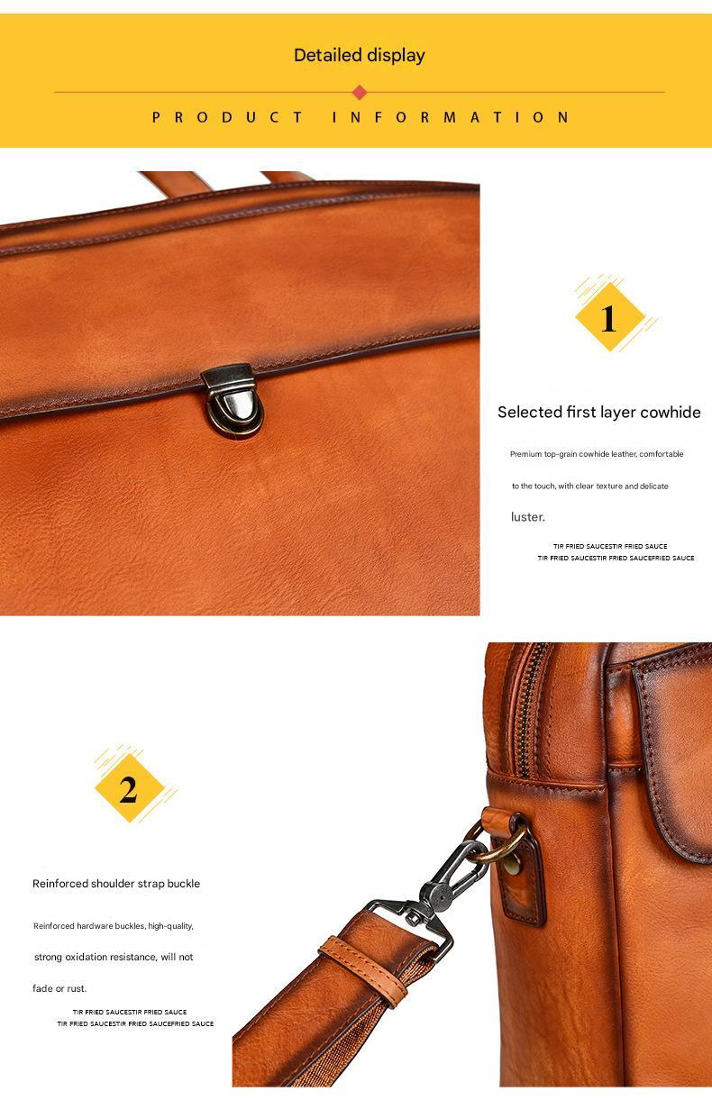 Handmade Leather Messenger Office Bag