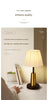 Nordic pleated fabric bedside table lamp