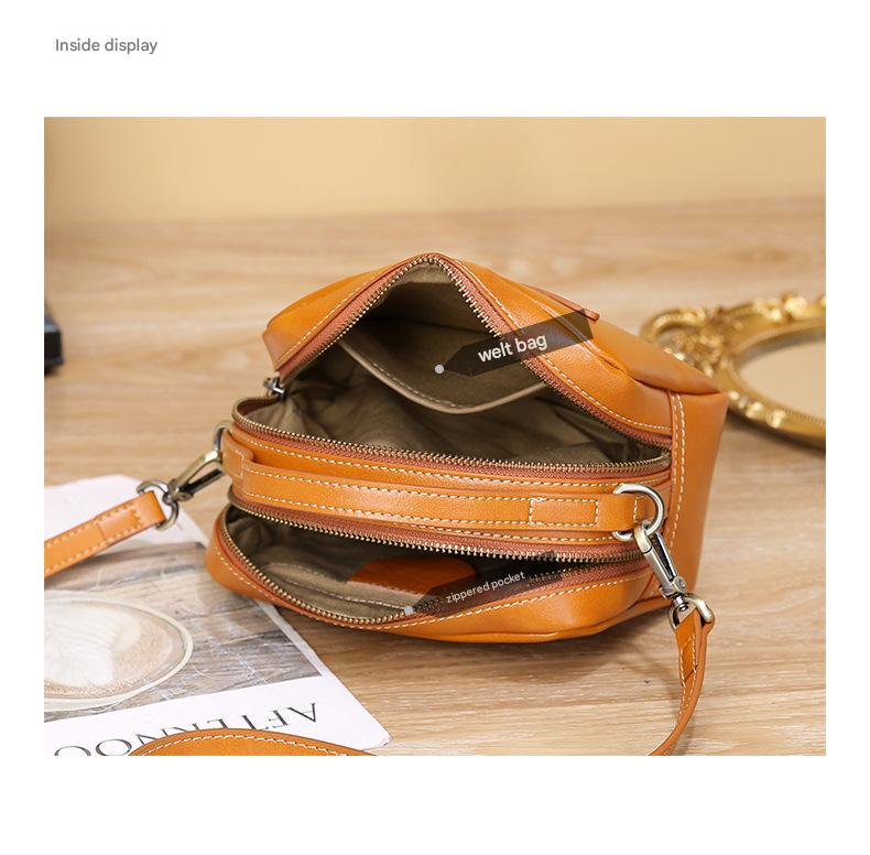 Women Genuine Leather Crossbody Messenger Bag