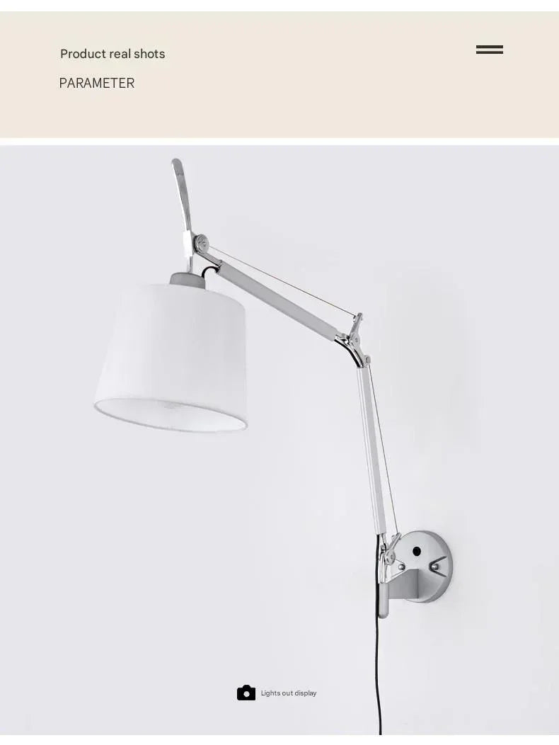 Adjustable Italian Swing Arm Wall Light