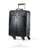 Crocodile Leather Trolley Suitcase for Business & Travel