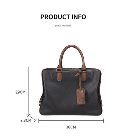 Leather Business Travel Shoulder Bag