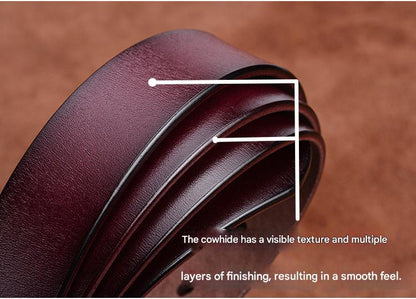 women real cowhide genuine leather belt