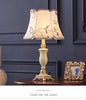 European retro resin fabric bedside table lamp