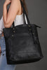 Leather Tote Bag With Pockets Work Tote For Women