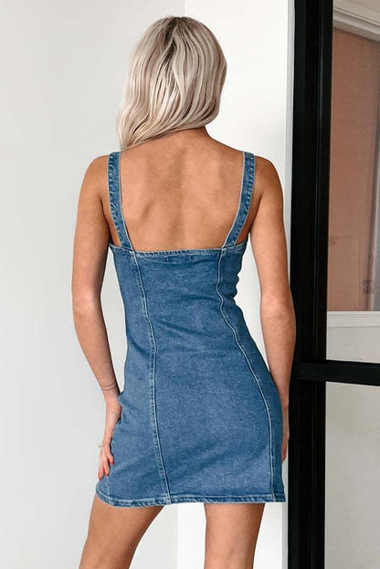 Midi Denim Shirt Dress Womens | Casual Denim Outfit