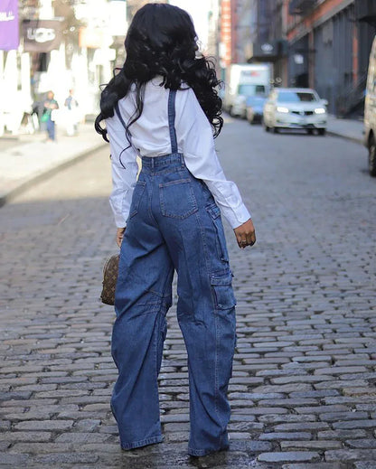 Jean Overalls Dress Women | Casual Denim Outfit