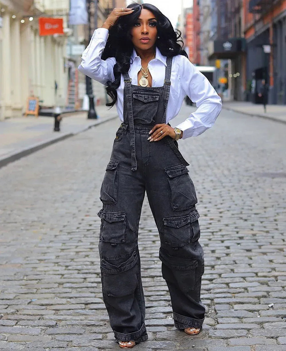 Jean Overalls Dress Women | Casual Denim Outfit