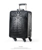 Crocodile Leather Trolley Suitcase for Business & Travel