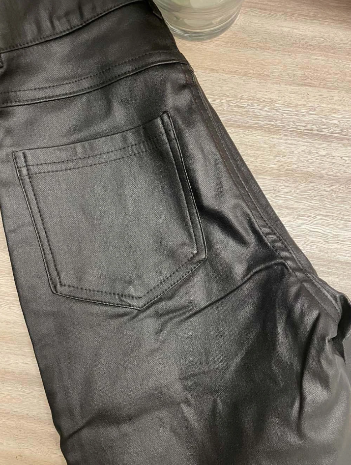 Genuine Leather Stylish Slim Fit Long Pants