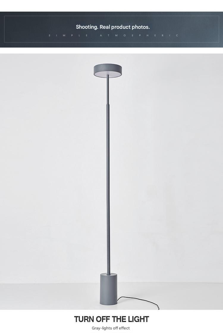Nordic minimalist column led standing floor lamp
