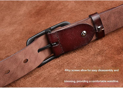 women real cowhide genuine leather belt
