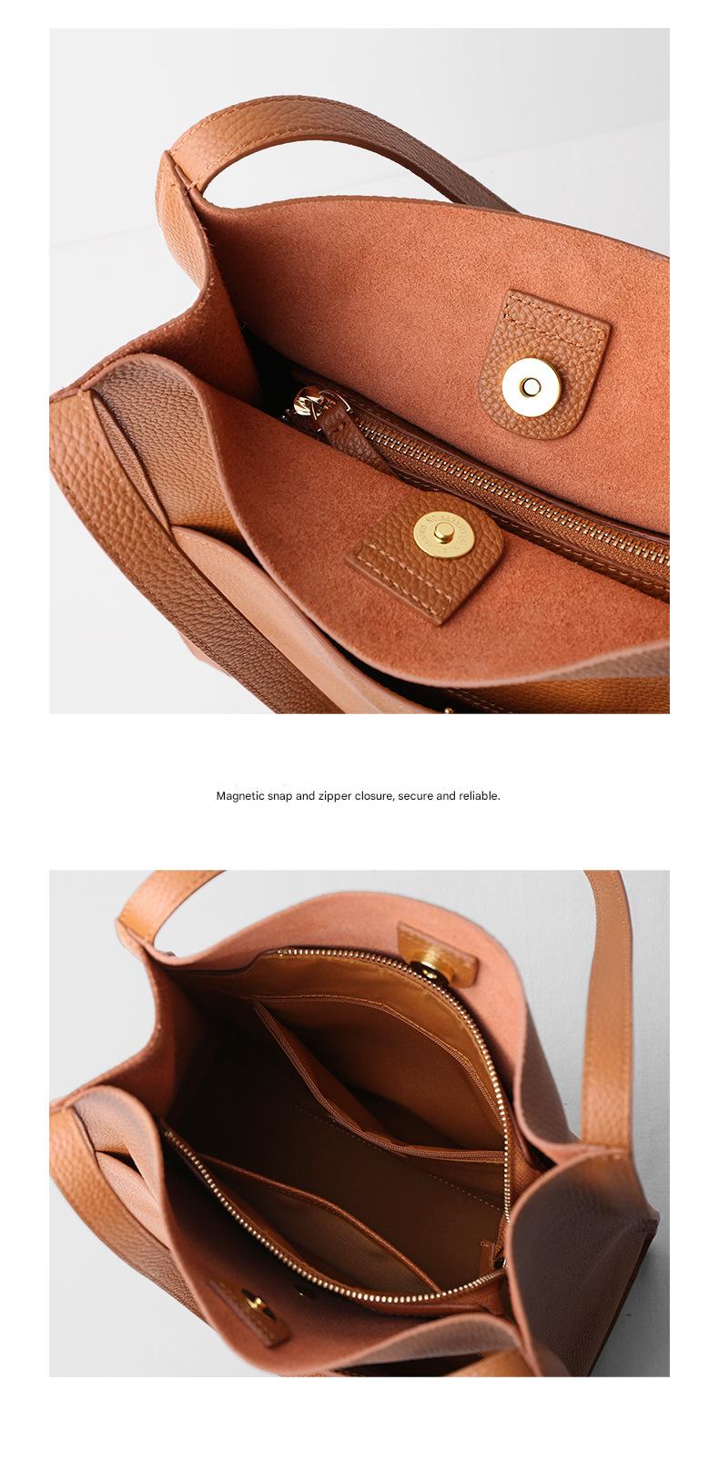 Women’s Genuine Leather Work Tote Bag