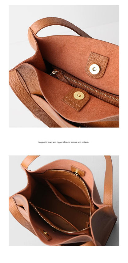 Women’s Genuine Leather Work Tote Bag