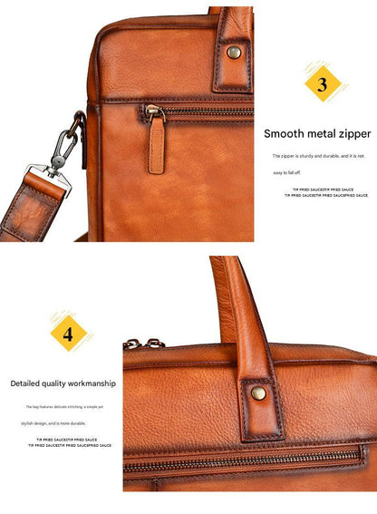 Handmade Leather Messenger Office Bag