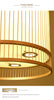 Modern bamboo weaving cylinder chandelier
