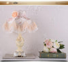 European lace rose bedside table lamp