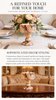 Peach Marble Pedestal Candle Holder with Rounded Stem and Dark Veining