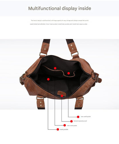Genuine Cowhide Leather Suede Women’s Crossbody Shoulder Bag