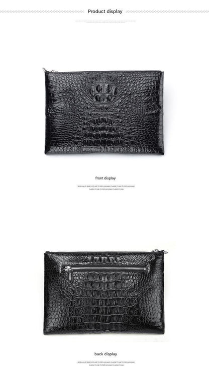 Men’s Crocodile Leather Clutch Bag
