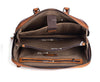 Vintage leather messenger bag for men office travel