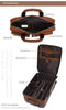 Premium Leather Trolley Suitcase Set