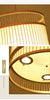 Modern bamboo weaving cylinder chandelier