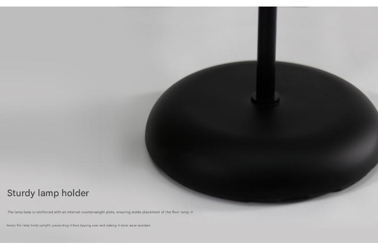 Nordic rice paper column floor lamp 2 light