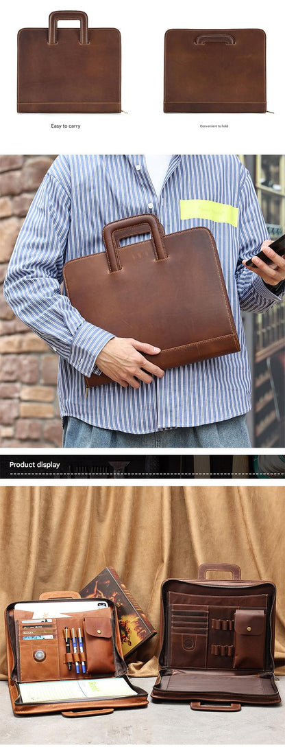 Leather Organizer 13.3-Inch Business Portfolio Case