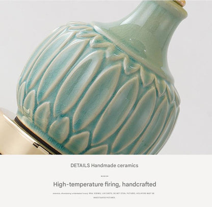 Touch control ceramic scandinavian table lamp