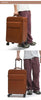 Genuine Leather Business Travel Suitcase with 360° Wheels