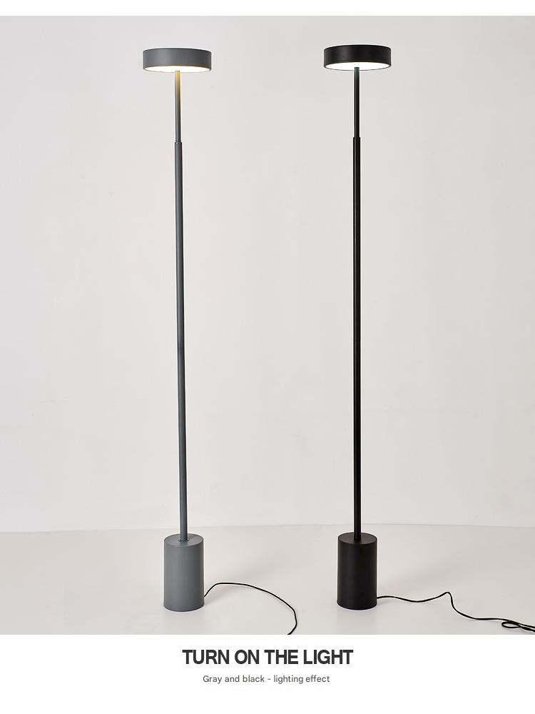 Nordic minimalist column led standing floor lamp