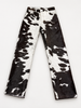 Cow Fur Pants Black White Real Hair On Cowhide Leather