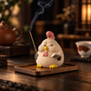 Stick Incense Holder Cute Ceramic Chicken Tabletop Decor