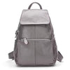 Genuine leather backpack women compact purse bronze