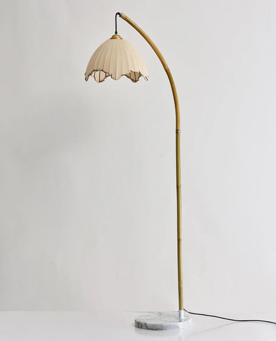 Retro Wabi-Sabi Handmade Bamboo Floor Lamp