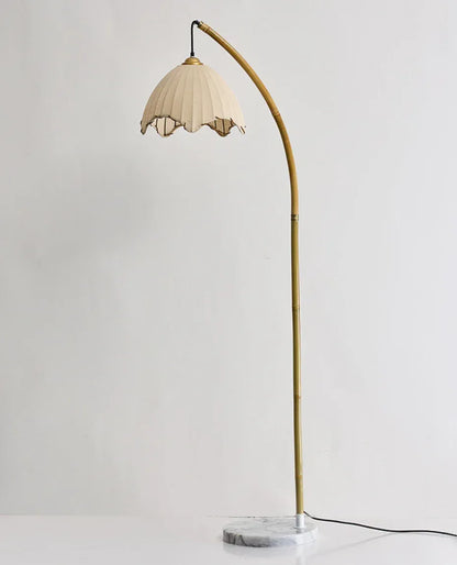 Retro Wabi-Sabi Handmade Bamboo Floor Lamp