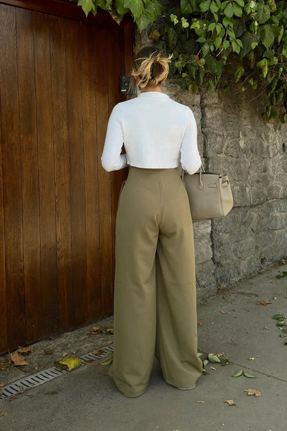 wide leg bell bottom dress pants women's