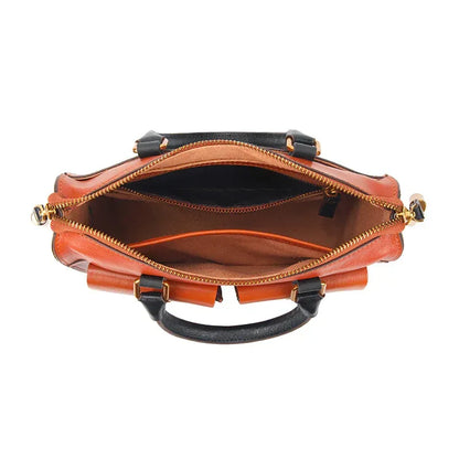 Real Leather Messenger Bag Briefcase for Laptop Carry