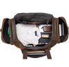 Full Grain Leather Duffle Bag for Men in Brown