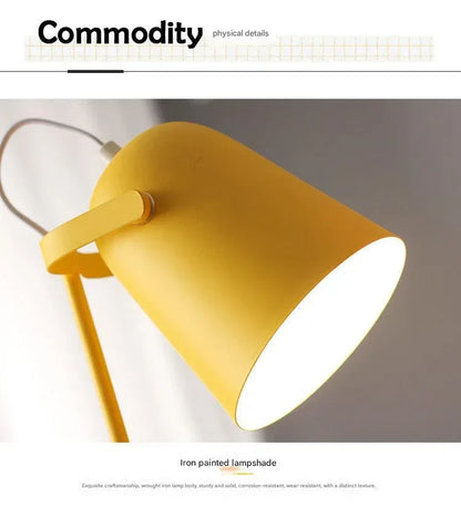 Nordic metal study desk lamp for bedrooms