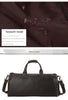 Leather Garment Duffle Bag Carry-On for Men