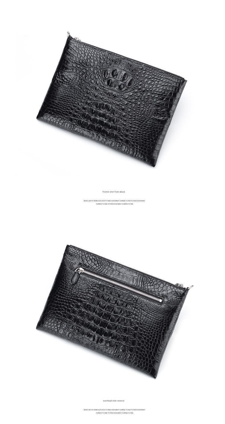 Men’s Crocodile Leather Clutch Bag