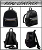 genuine leather backpack unisex travel