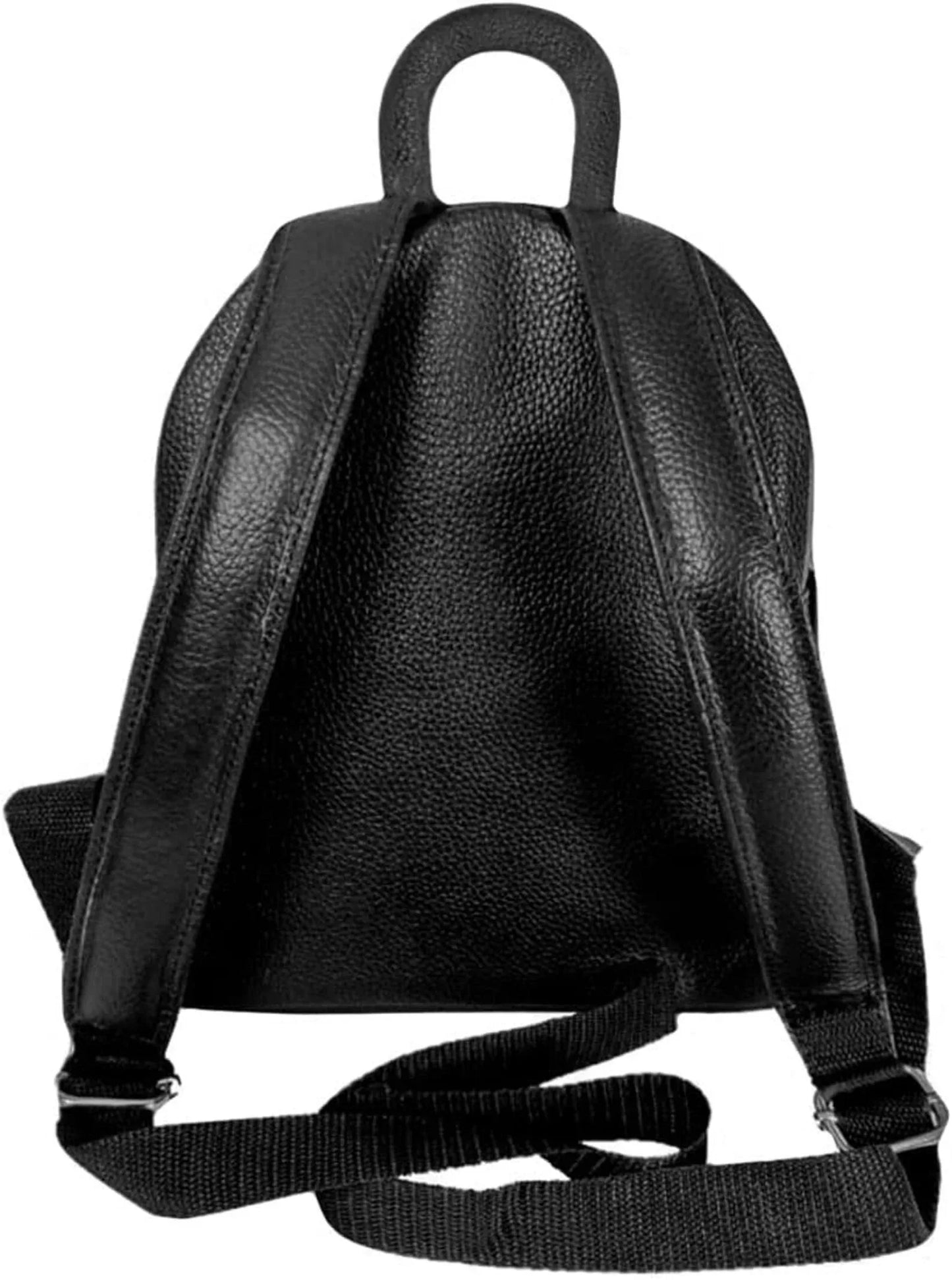 genuine leather backpack unisex travel