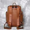 genuine leather backpack laptop