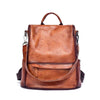 Real Leather Travelling Backpack Brown